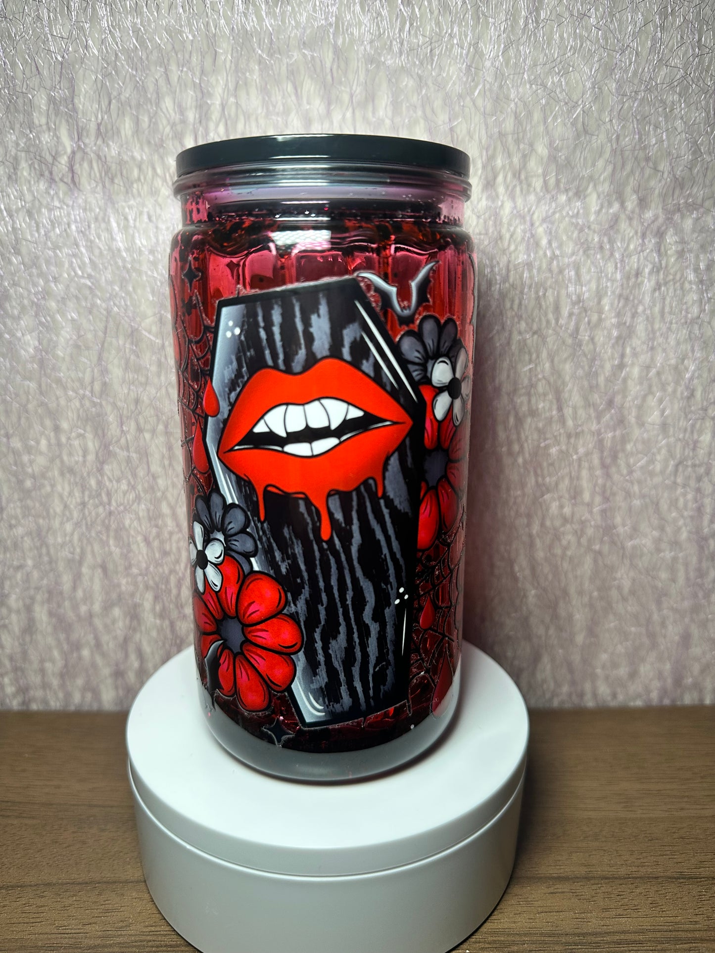 Premade 16oz Acrylic Drip Style Spooky