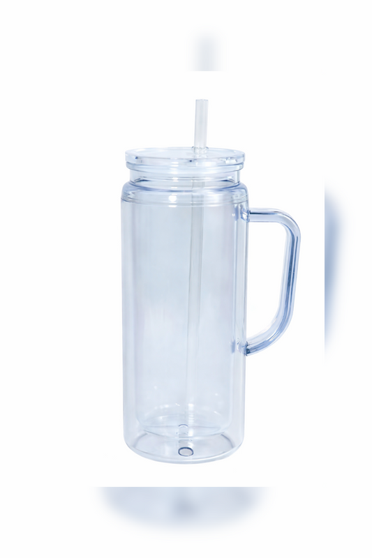20oz Acrylic Cup w/ Handle, Lid & Straw
